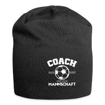 Coach einer geilen Mannschaft Coach Trainer - Jersey-Beanie - Schwarz - Vorne