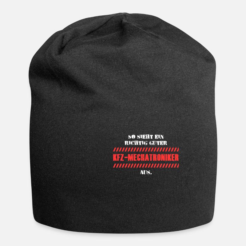 So Sieht EIN richtig Cooler KFZ Mechatroniker aus - Jersey-Beanie - Schwarz