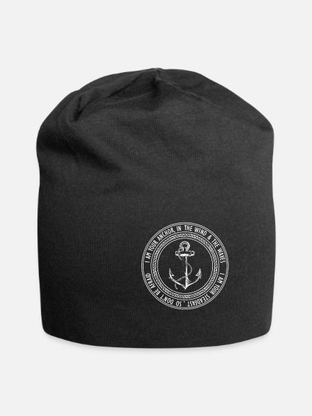 I am your anchor - Jersey-Beanie - Schwarz