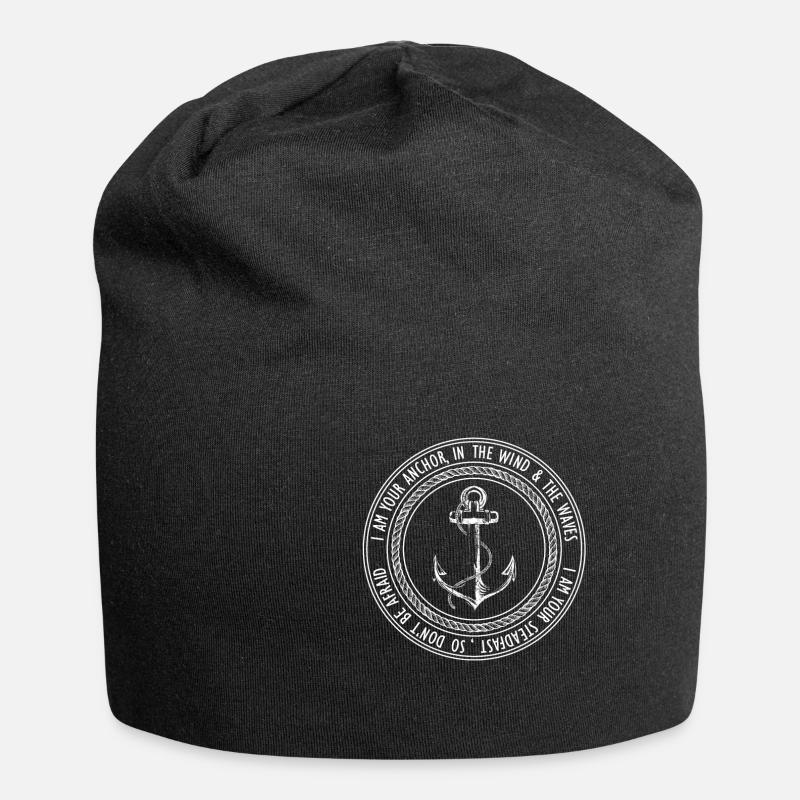 I am your anchor - Jersey-Beanie - Schwarz