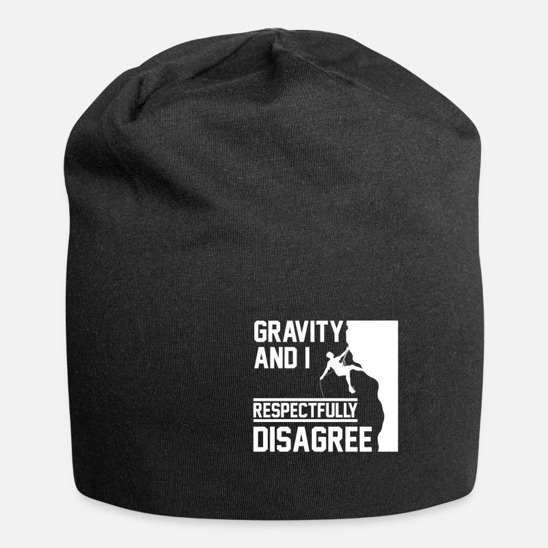 Gravity And I Respectfully Disagree funny rock - Jersey-Beanie - Schwarz
