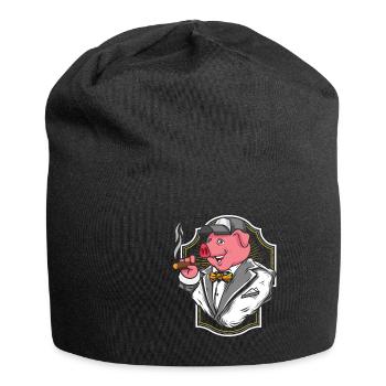 Boss Piggy - Jersey-Beanie - Schwarz - Vorne