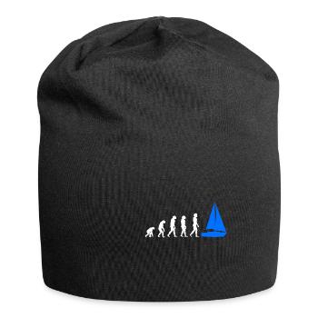 Voile | Marin cadeau | Cadeau voile drôle - Bonnet en jersey - noir - Devant