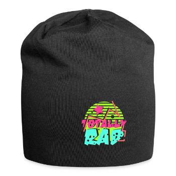 80's Gift Party Retro Gaudy Colors - Jersey Beanie - black - Front