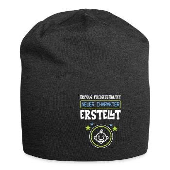Geschenk für werdenden Vater Gamer - Jersey-Beanie - Anthrazit - Vorne