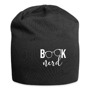 Book Nerd - Jersey-Beanie - Schwarz - Vorne