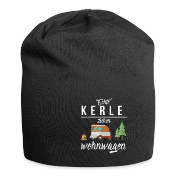 Camping Lustiger Spruch - Jersey-Beanie - Schwarz - Vorne