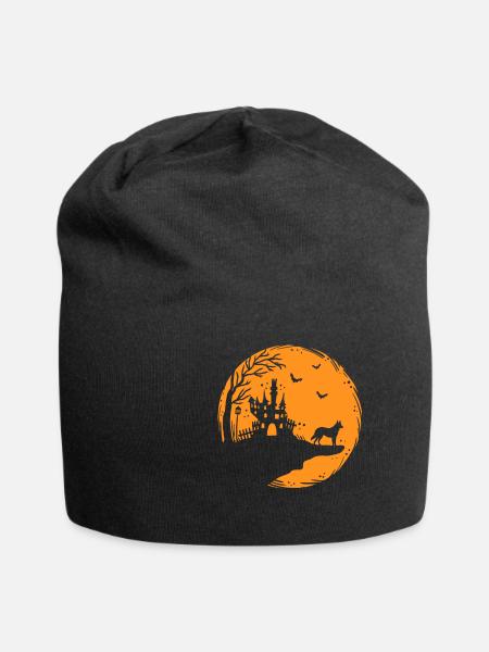 Dog Halloween - Jersey Beanie - black
