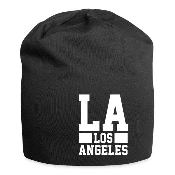 LA Los Angeles - Bonnet en jersey - noir - Devant