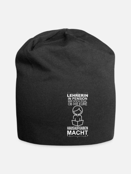 Lehrerin Pension Lustiges Geschenk - Jersey-Beanie - Schwarz