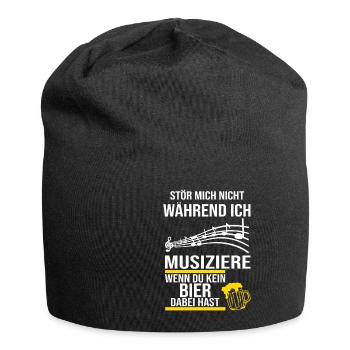 Blasmusik | Musikverein | Geschenk Musiker - Jersey-Beanie - Schwarz - Vorne