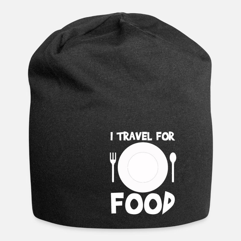 to travel - Jersey Beanie - black