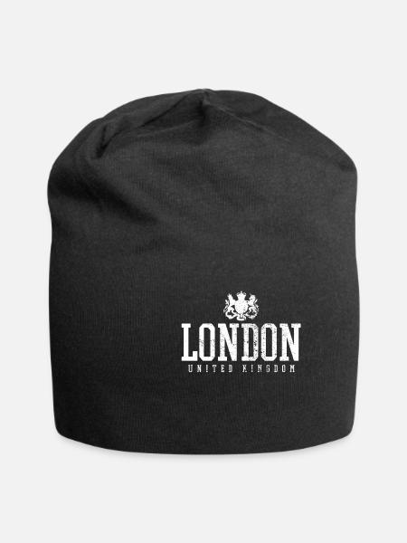 London UK - Jersey-Beanie - Schwarz