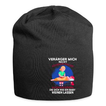 Physiotherapeutin Lustiges Geschenk - Jersey-Beanie - Schwarz - Vorne