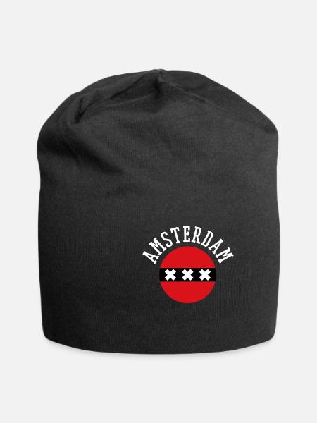 Amsterdam - Bonnet en jersey - noir