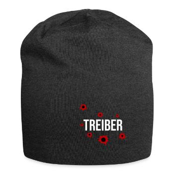 Funny driver Tshirt with bullet holes - Jersey Beanie - charcoal grey - Front