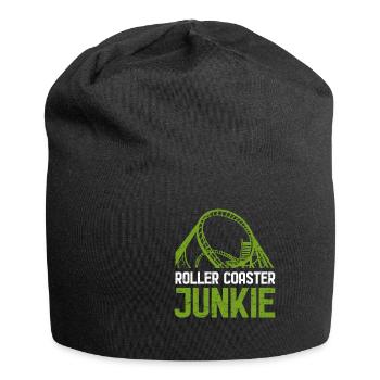 Achterbahn Junkie - Jersey-Beanie - Schwarz - Vorne