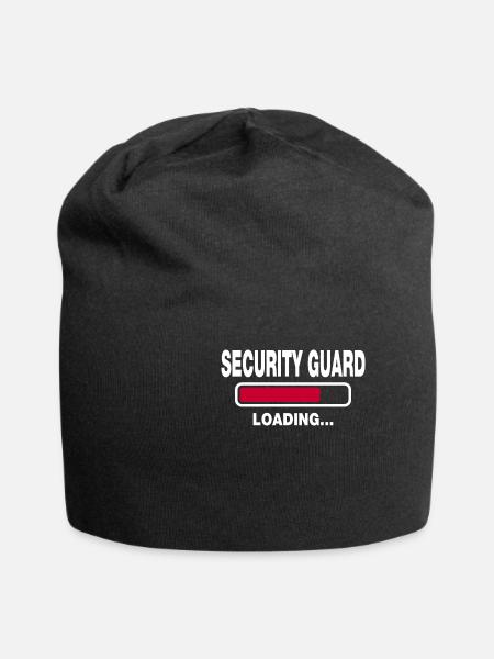 Agent de sécurité - Bonnet en jersey - noir
