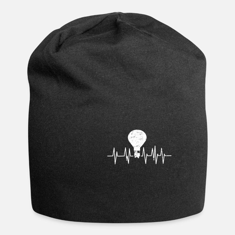 Heißluftballon Ballonfahren - Jersey-Beanie - Schwarz