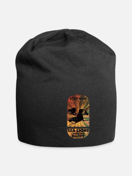 Sea Lion - Jersey Beanie - black