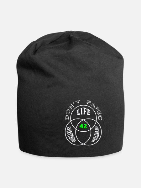 Dont Panic - Jersey-Beanie - Schwarz
