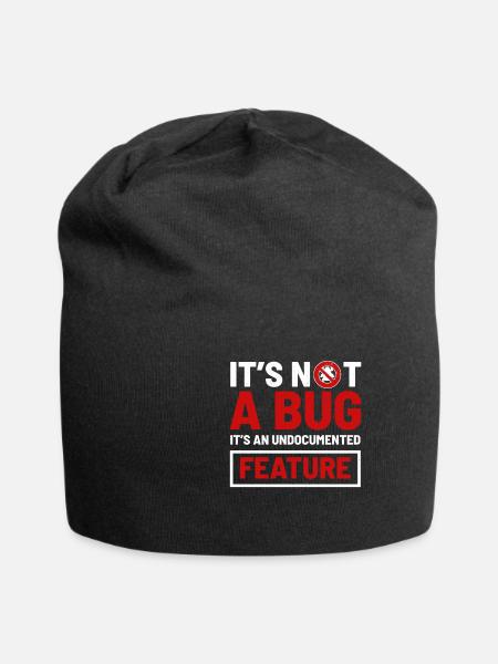 computer programming - Jersey Beanie - black