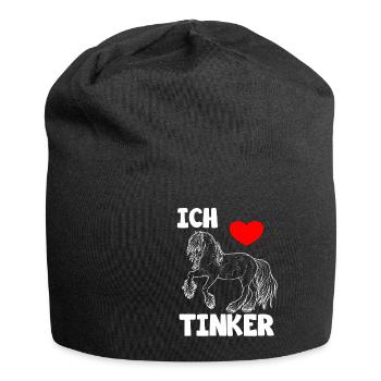 J’aime les chevaux de Tinker - Bonnet en jersey - noir - Devant