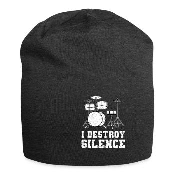 Drumming Drumset Drums - Jersey Beanie - charcoal grey - Front