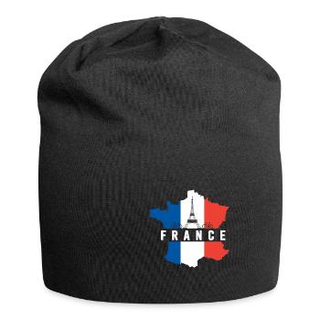 France cadeau vacances Tour Eiffel - Bonnet en jersey - noir - Devant