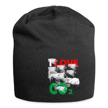 I love Co2 - Jersey Beanie - black - Front