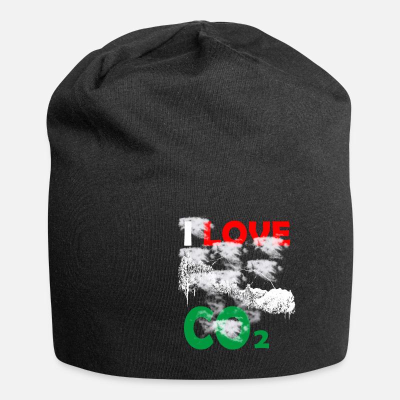 J'aime le CO2 - Bonnet en jersey - noir