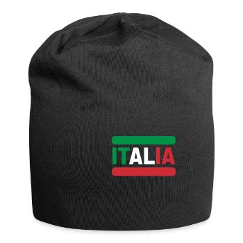 Italie Italie drapeau italien - Bonnet en jersey - noir - Devant