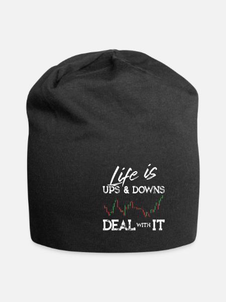 Daytrader Motivation Stock Forex Trading Geschenk - Jersey-Beanie - Schwarz