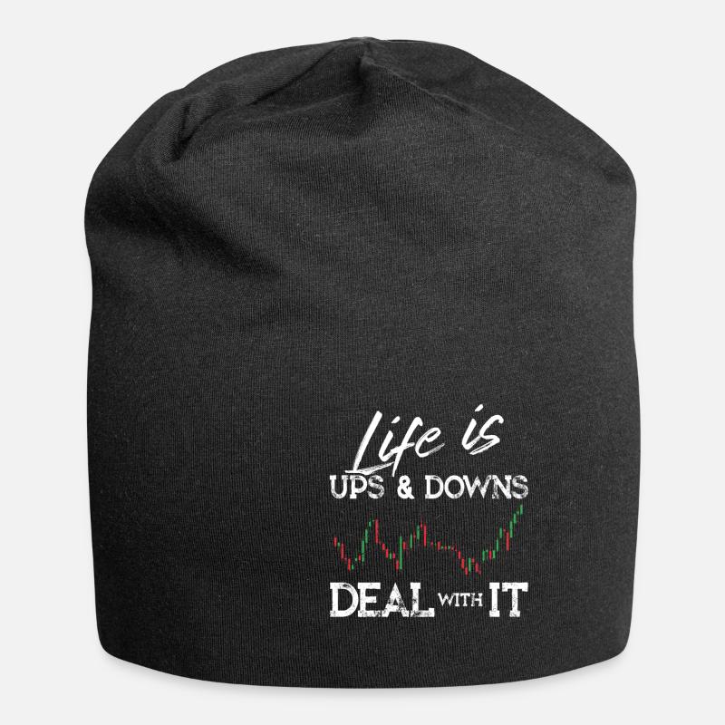 Daytrader Motivation Stock Forex Trading Geschenk - Jersey-Beanie - Schwarz