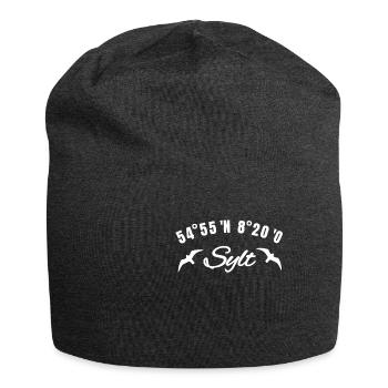 Sylt coordonne une idée cadeau Seagull North Sea Coast - Bonnet en jersey - charbon - Devant