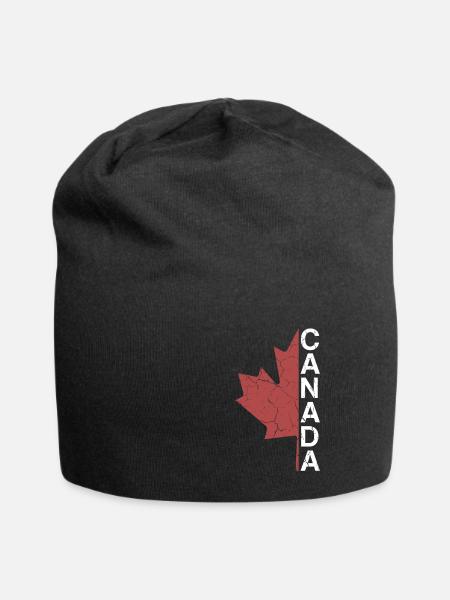 Feuille d'érable du canada | Canada, Canadiens, fête du Canada - Bonnet en jersey - noir