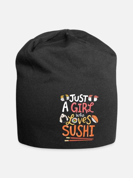 Sushi - Jersey-Beanie - Schwarz