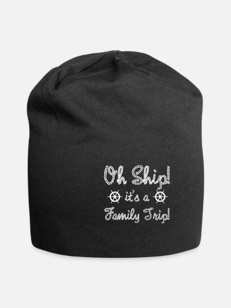 Kreuzfahrt - Jersey-Beanie - Schwarz