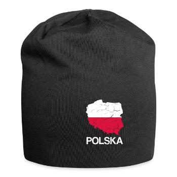Pologne drapeau polonais polonais - Bonnet en jersey - noir - Devant