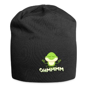 Frosch - Jersey-Beanie - Schwarz - Vorne