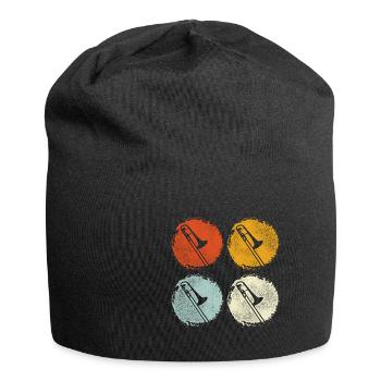 Posaune - Jersey-Beanie - Schwarz - Vorne