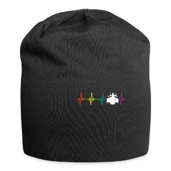 Drums Rainbow Heartbeat - Jersey-Beanie - Schwarz - Vorne