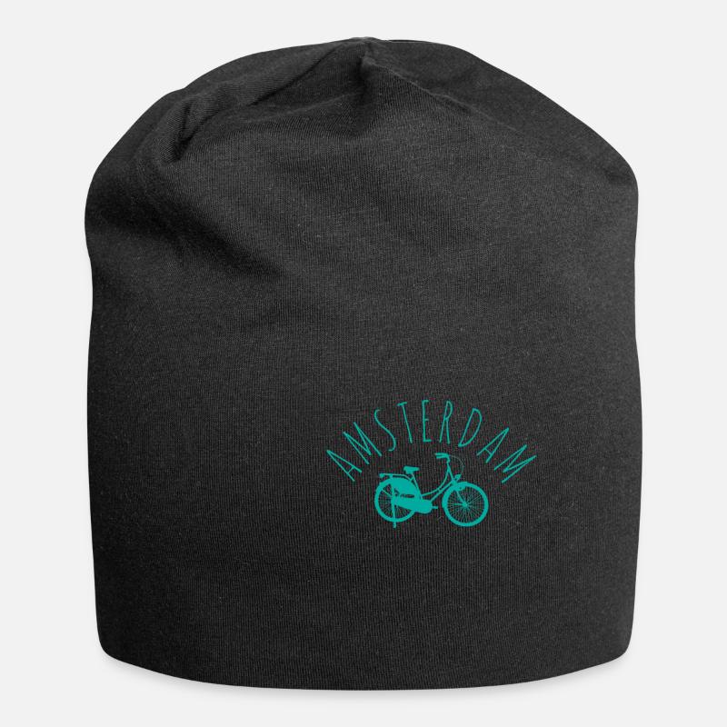 Amsterdam - Jersey-Beanie - Schwarz