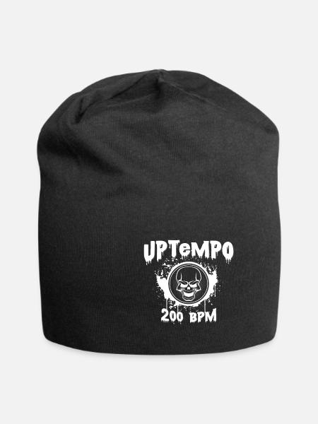 Musique Uptempo à 200 BPM Raver Techno cadeau - Bonnet en jersey - noir