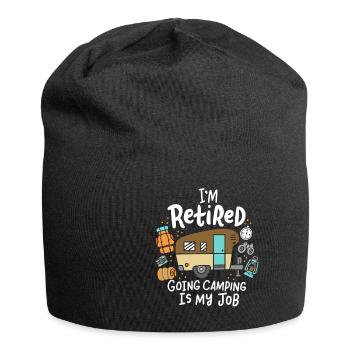 Camping retirement - Jersey Beanie - black - Front