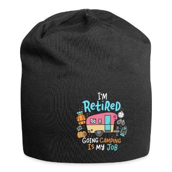 Camping retirement - Jersey Beanie - black - Front