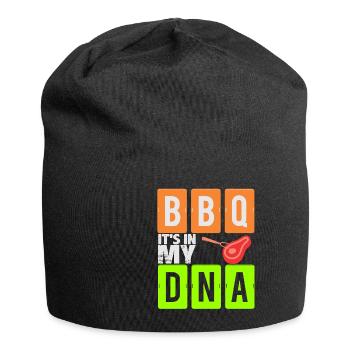 BBQ in my DNA! Gift idea, meat - Jersey Beanie - black - Front