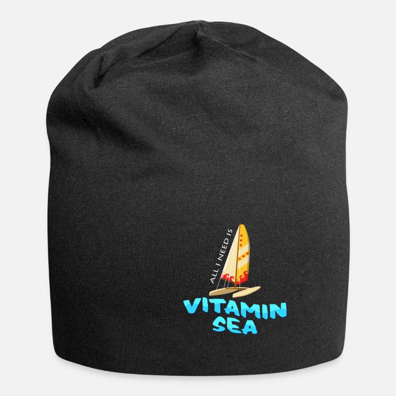 Katamaran - Jersey-Beanie - Schwarz