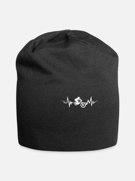 My Downhill Heart Beat T Shirt Heartbeat - Jersey-Beanie - Schwarz