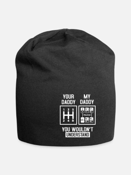 Mein Daddy und dein Daddy - Jersey-Beanie - Schwarz